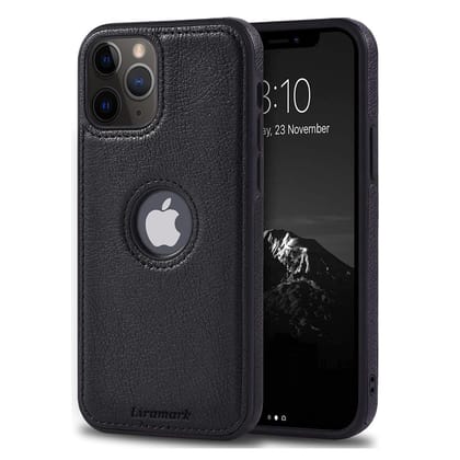 LIRAMARK PU Leather Flexible Back Cover Case Designed for iPhone 11 Pro Max