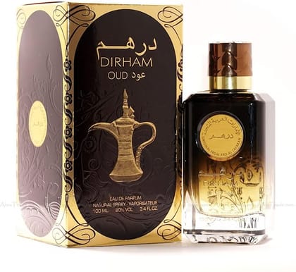 Dirham Oud Eau de Parfum by Ard Al Zaafaran, 100ml – A Luxury Unisex Fragrance for Him & Her