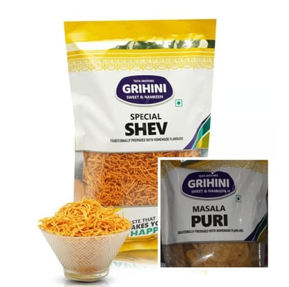 Combo Pack 5 (Special Shev - 2 Pack, Masala Puri -2 Pack)