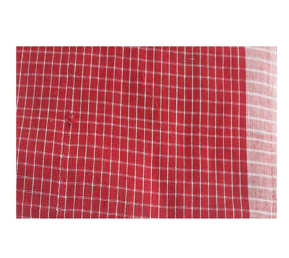 Red and White Checkered Hand Loom Towels