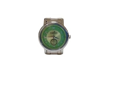 Mens Watch Stainless Steel Band Green Dial