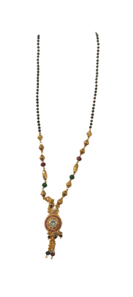 Gold Plated Traditional Marathi Mangalsutra Necklace for Women