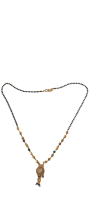 Gold Plated Traditional Marathi Mangalsutra Necklace for Women