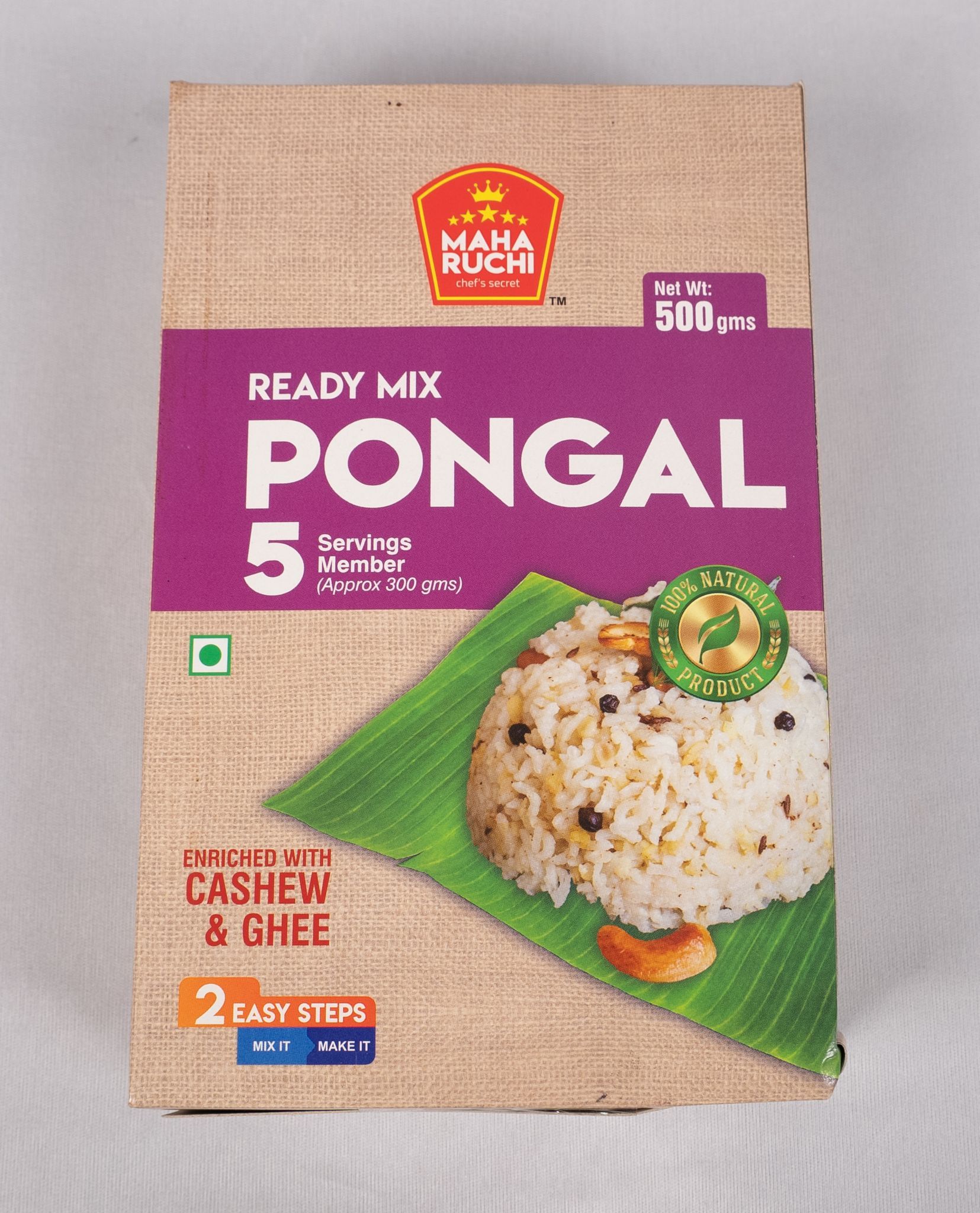 Maha Ruchi Ready Mix Pongal - 500gm