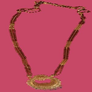 22K Gold Plated Traditional Indian Mangalsutra Necklace for Women