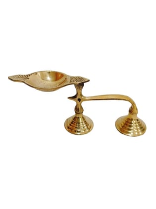 Brass Diya with handle