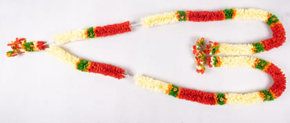 Fluffy Flowers Garlands Double line Door Toran Set