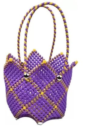 Purple and Yellow Handbag