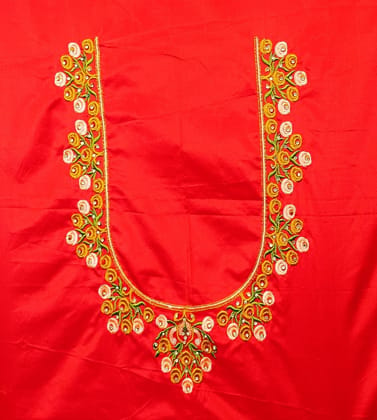 computer embroidery designer blouse