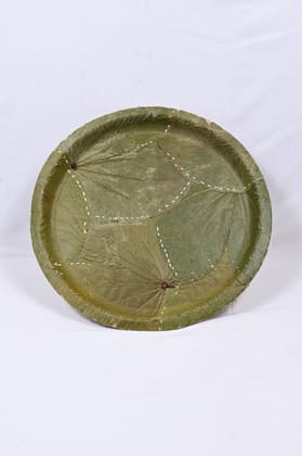 SONCHIRAIYA Leaf Biodegradable Disposable Combo of Round Plates (Pack of 50)