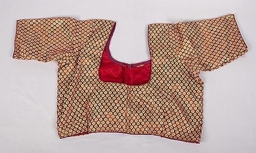 Women's Red Banaras Silk Blouse