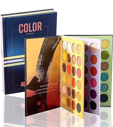 Color Shades Eyeshadow Palette - 72 Color Makeup Palette with Highly Pigmented Powder Eyeshadow, Long Lasting & Waterproof Eyeshadows, Perfect for Beginners and Professional Makeup Artists