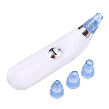 4 in 1 Multi-Function Blackhead Whitehead Extractor Remover Device, Skin Cleaner, Pimple Removal Tool, Acne Pimple Pore Cleaner Vacuum Suction Tool for Men and Women (white)