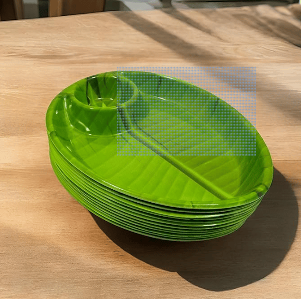 Stylish Designer Shape Melamine Serving Snacks Platter ( Small Size )