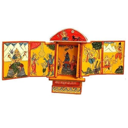 Kavad Box Illustrating Tale of Bal Ganesha|12" (H)