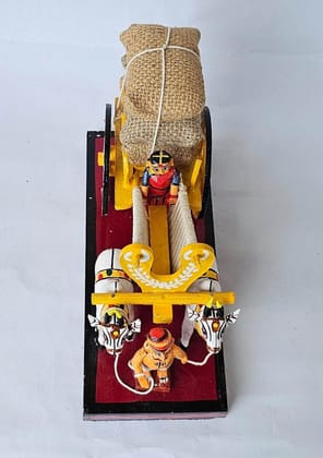 Wooden Bullock Cart Showpiece