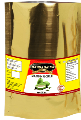 Manna Salva Pickles- Mango Magaya Pickle - Veg Pickle