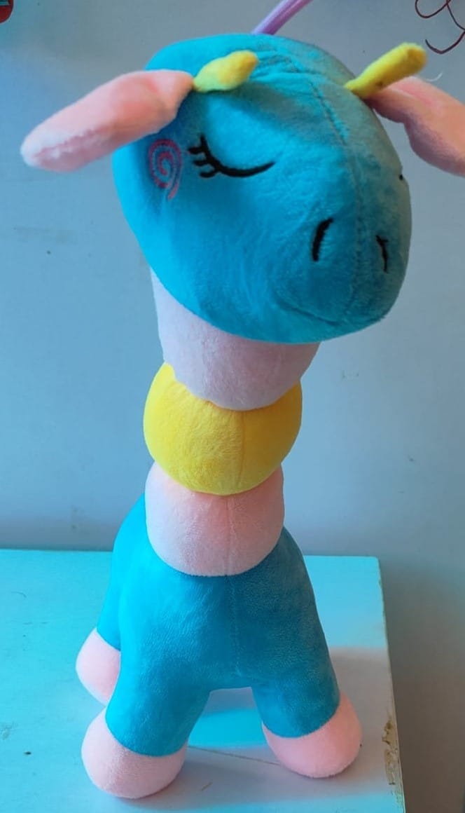 Blue Giraffe Plush Toy