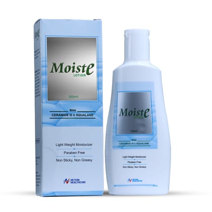 Moiste Aloe Vera Body Lotion for Ultra Light Hydration Multi Benifits - 100ml