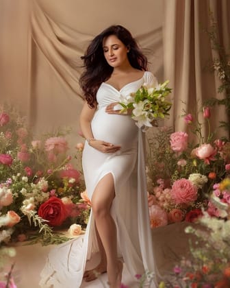 Ethereal Bloom Gown-White / XXS