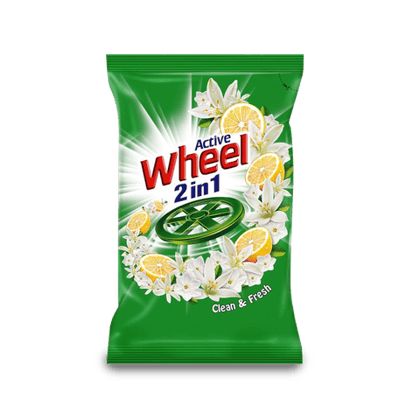 Wheel Green Lemon & Jasmine Detergent Powder, 1 kg Pack