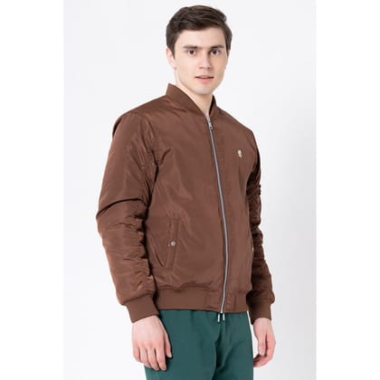 RedTape Men's Dark Brown Solid Jacket