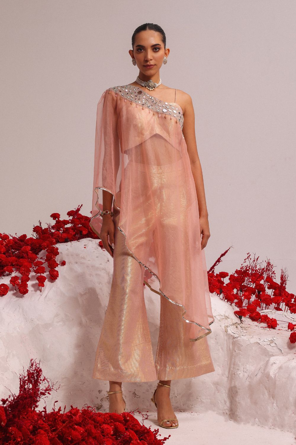 Aaina blush kurta set-XS