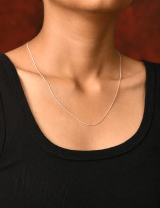 Italian Silver Plain Chain