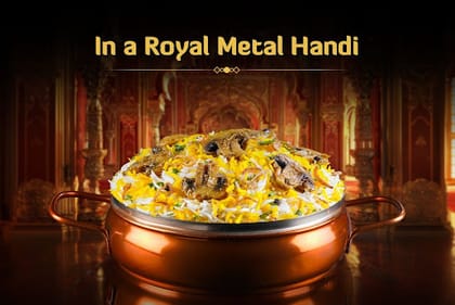 Khumb-e-Nawabi Handi Biryani (Serves 2)