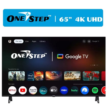 OneStep 65-Inch 4K UHD Smart LED TV with Google TV