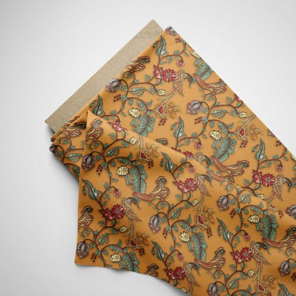 Yellow shuka Kalamkari-Poly Canvas