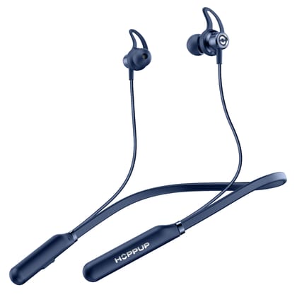 HOPPUP ShockerZ 141 with 50H PlayTime, Type-C Fast Charging, ENC & Made in India Bluetooth Headset