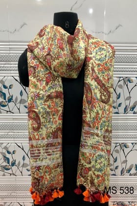 Digital Printed Linen Scarf