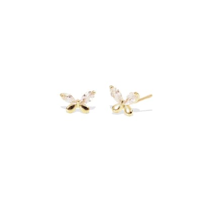 Robbia Studs | 925 Silver Earrings for Women-Gold