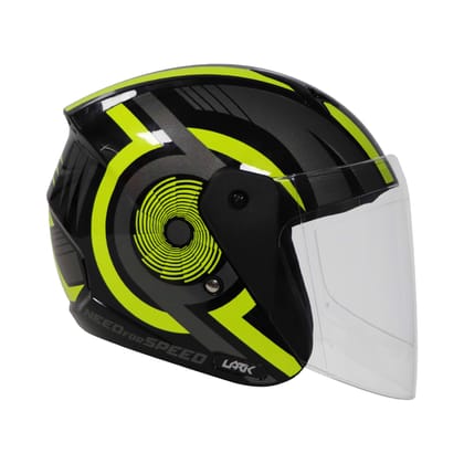 TVS-Lark Graphics Helmet - Yellow L