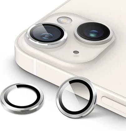 iPhone Camera Lens Kit Protector-iPhone 15 Plus ( Silver )