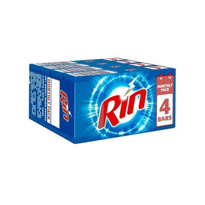 Rin Detergent Bar(250*4), 1000 gm Bar