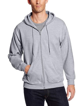 Romano nx Men's Grey Melange Hooded Sweatshirt-Grey Melange / M