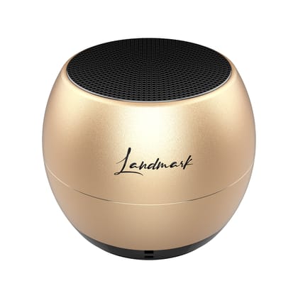 Landmark Shell BT1045 Portable Speaker - Tiny Yet Mighty-Gold