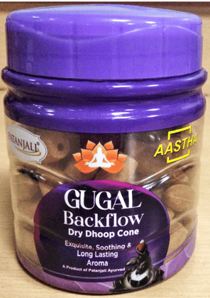 AASTHA BACKFLOW DHOOP CONE GUGAL-160 GM