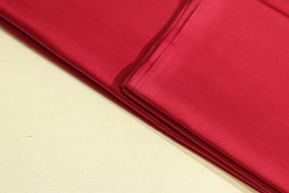 Mfoks : Everyday Plain Cotton Satin Fabric - Rani Pink-Per 2.5 Meter