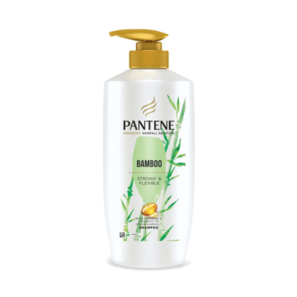 Pantene Bamboo Shampoo - Strong & Flexible, Advanced Hair Fall Solution, Protects Against Damages, 650 ml Bottle