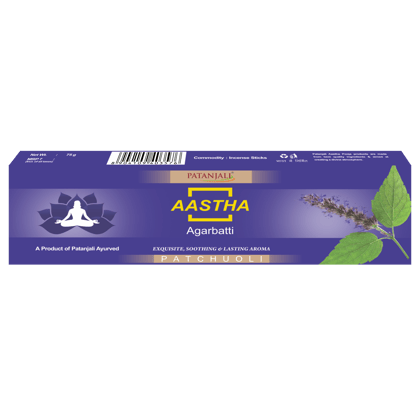 AASTHA AGARBATTI PATCHOULI - 75 GM