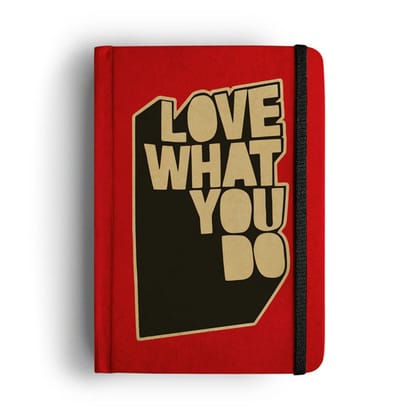 Mooch Hardcover Unruled Diary A5 ��� Love What You Do-BUFF CARTRIDGE