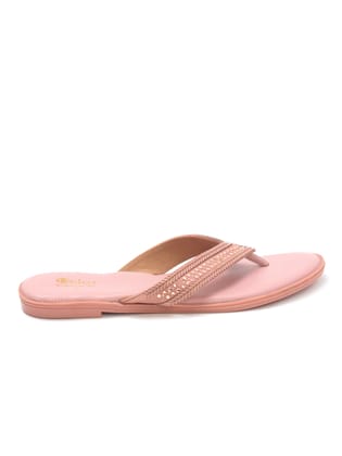 Delco Flat Casual Comfort Flat Slip-Ons-38 / Neut Pink