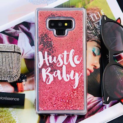 Hustle Baby Quicksand Glitter Sequin Case-Samsung Galaxy Note 9