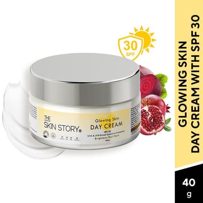 Glowing Skin Day Cream SPF 30 UVA UVB Protection, Moisturizes & Brightens Skin (40 GM)