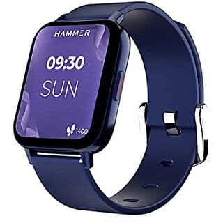 Hammer Pulse 3.01.69#34 Calling Smart Watch with SpO2 Blood Oxygen Monitoring Continuous Heart Rate Full Touch  Multiple Watch (Blue)