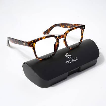 HEXXA Demi Brown Square Eyeglasses for Men & Women (S9015CL491-C4)