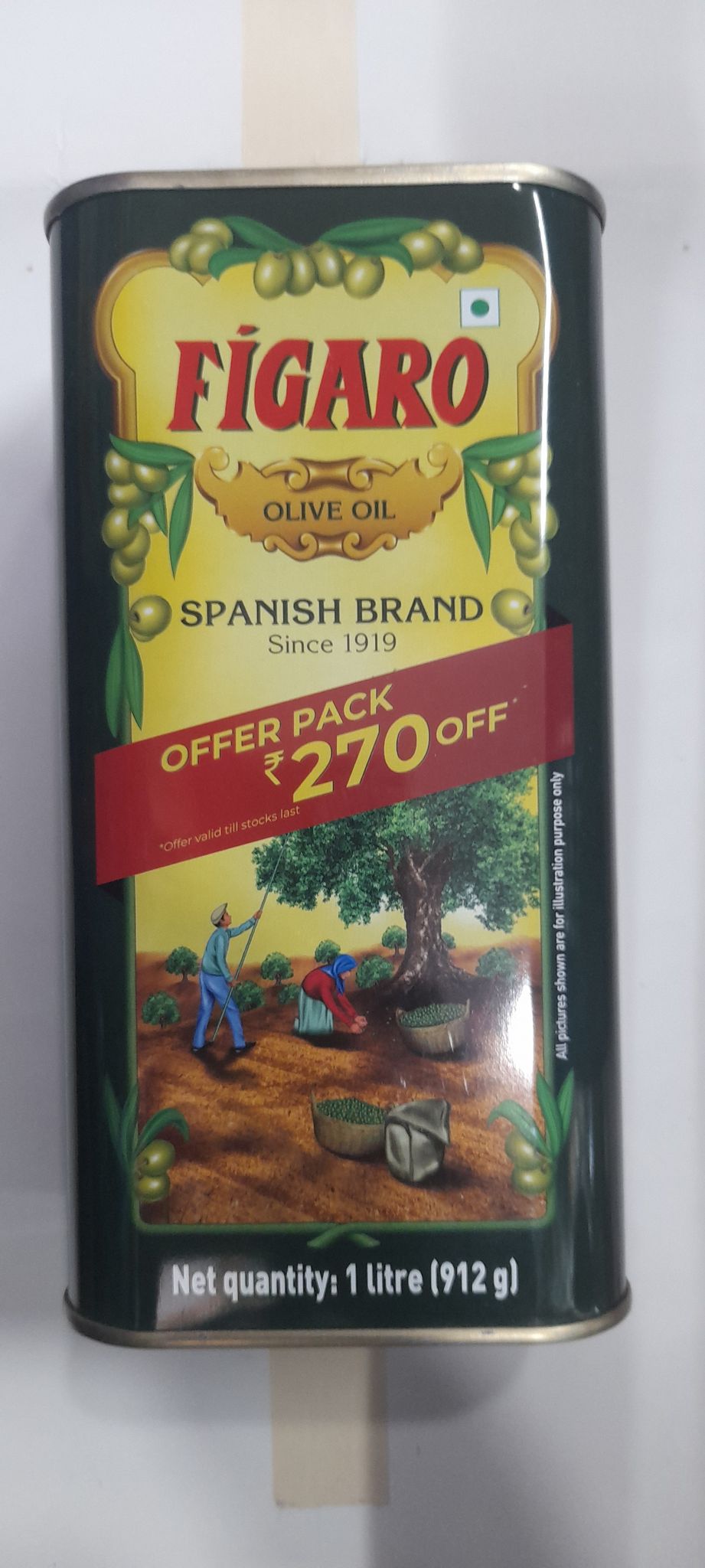 Figaro olive oil Spanish brand box 